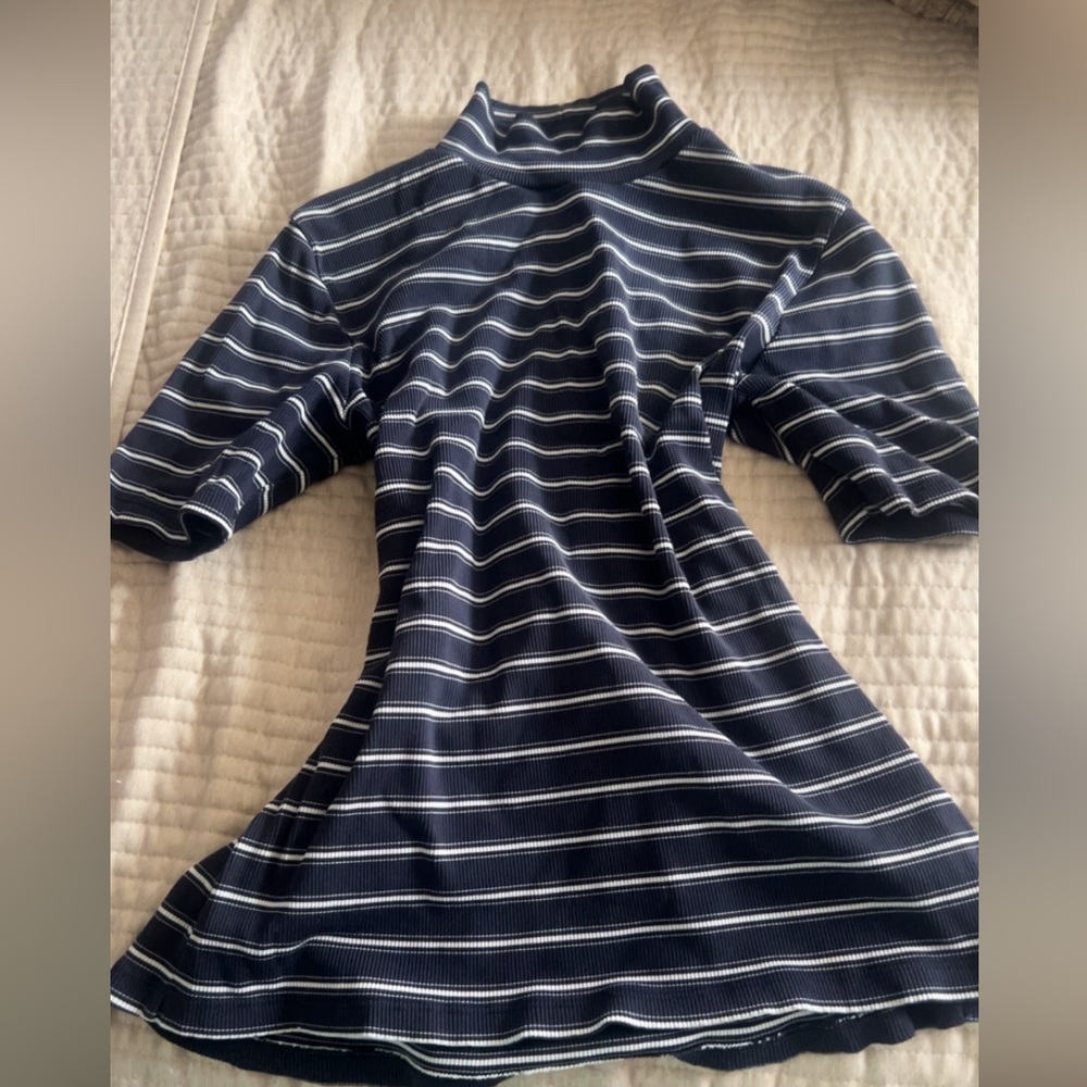 Ralph Lauren stripe turtleneck short sleeve.